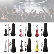 Accessoires pour violon électrique silencieux 4/4 avec accessoires pour violon