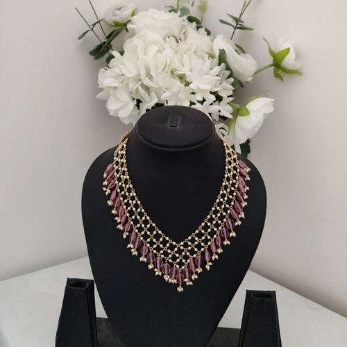 Collier cristaux indiens - en,