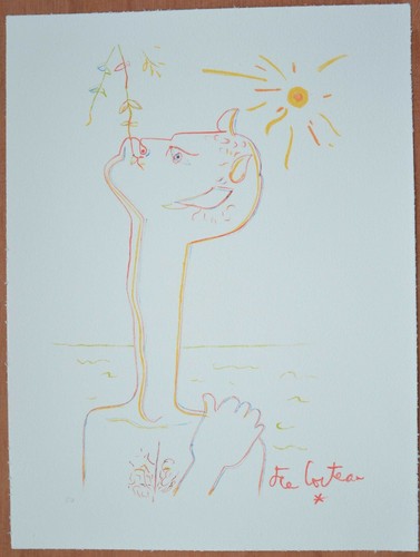 Lithographie jean cocteau - de,