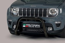 Pare Buffle Noir Protection Avant Pour Jeep Renegade Depuis 2018