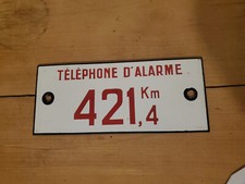 Plaque émaillée Téléphone d'Alarme