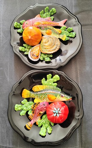 Paire assiettes trompe - paire,