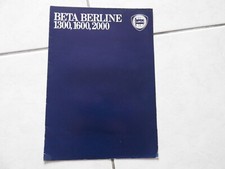 catalogue depliant lancia beta berline 1300 / 1600 / 2000