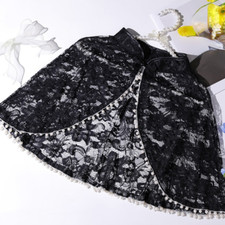 Femmes Dentelle Cape Court Poncho Châle Vintage Style Mince Mariage Élégant Chic