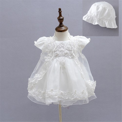 Robe baptême dentelle - robe, en