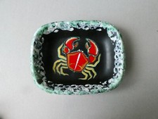 coupelle, vide poche en céramique, crabe, signée, Gabriel Fourmaintraux, an 60