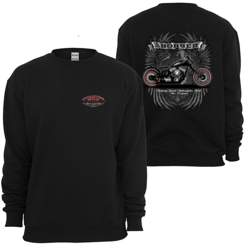 Sweat noir twin motard - v,