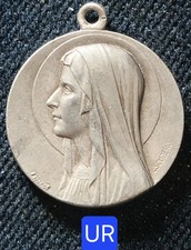 Belle Méd. Argtée 23mm- Vierge Par Escudero - Apparition De La Vierge Par Tairac