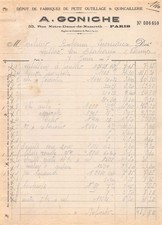 1927 DEPOT DE FABRIQUES DE