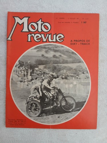 Moto revue 1550 7 1961 - n°1550, 15/7/1961