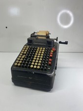 Ancienne machine à calculer continental dans son jus fonctionne deco vintage