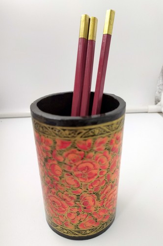 Porte stylo papier mâché - porte-stylo,