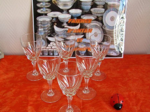 Verres eau cristal - 6,