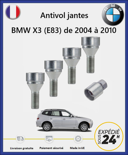 Ecrous antivol roues haute - roues,