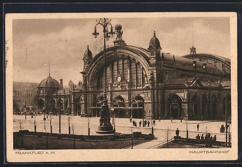 Francfort gare centrale avec - francfort,,