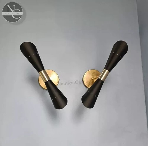 Laiton applique murale lampe - laiton,