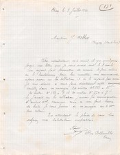 FACTURE  1920 A ORAY - M. ALLEQ A AUZON