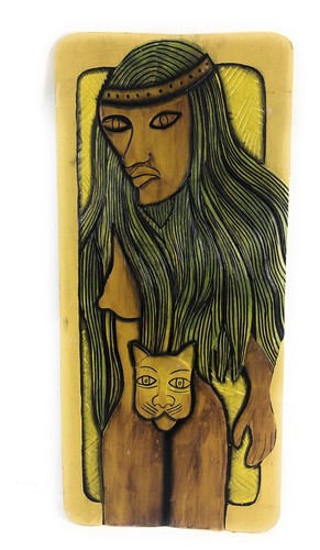 Tribal cat woman endangered - tribal,