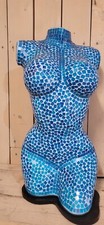 Lampe buste femme mosaique