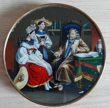 Boite en fixé sous verre XIXEME