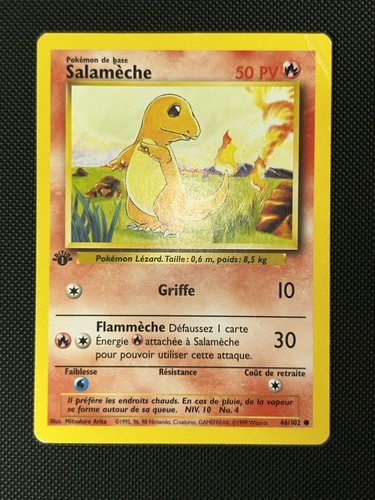 Carte pokémon salamèche - pokémon,