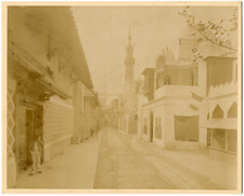France, café marocain Vintage print, France Tirage albuminé  22x28  1870  
