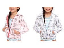 ROBERTA ROLLER RABBIT Little Girl's Hearts Harley Hoodie $78 NEW