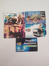 France Série Publicité ASSISTANCE PEUGEOT 5 Cartes Différentes 