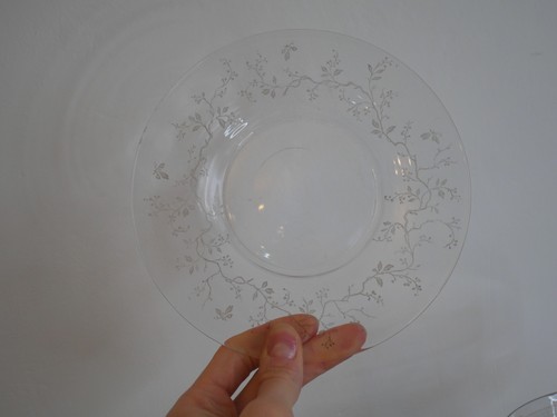 Ancienne assiette cristal - en,
