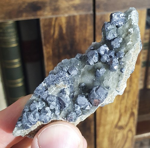Galène sur quartz carrière - galène,