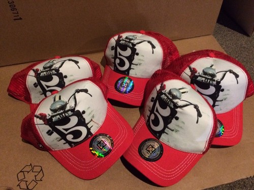 Lot hats makerwear red - lot, hats--makerwear