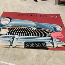 Simca Vedette 1957 automobile catalogue prospectus brochure vintage