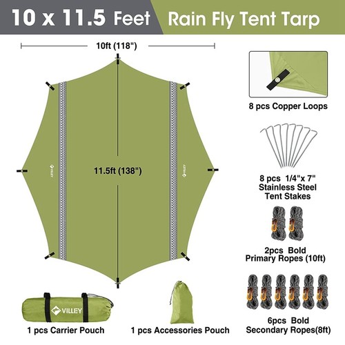Villey hammock tent rain - tent, fly