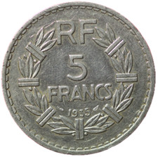 #14144 - 5 francs 1935 Lavrillier SUP