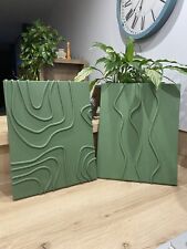 Toiles Style Abstrait Kaki