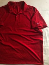 Mens Nike Golf Dri Fit Red