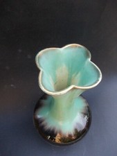 Superbe céramique SCHEURICH WEST GERMANY 1960 fat lava col festonné vert rare !