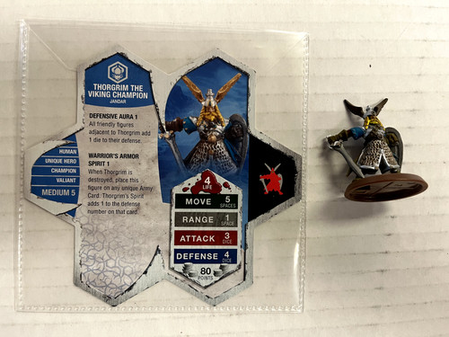 Heroscape figure and - card,