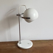 Lampe EYE BALL. 1970. Space age. Blanc.