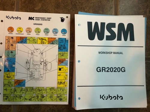 Wsm kubota workshop - wsm, manual