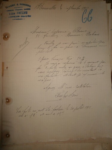 Lettre ancienne léon frèchu - lettre,