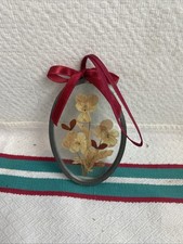 Ancien Cadre Médaillon Fleur