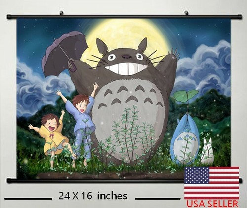 Totoro anime paintings scroll