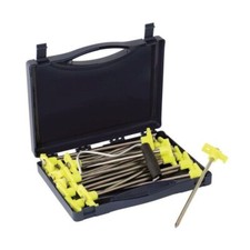 Piquets de tente / 20 piquets + 1 extracteur de piquets / Boites cassées