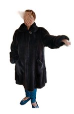 Trés beau Manteau femme de vison noir * Taille 44/46