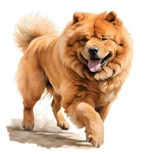 3 x autocollants Chow Chow