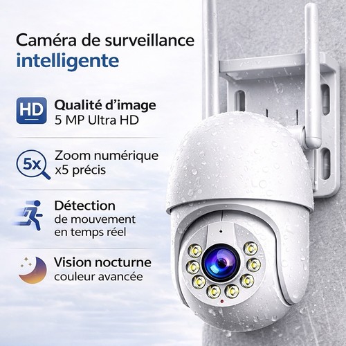 Caméra wifi ptz extérieure - caméra,