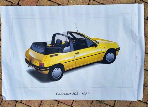Affiche peugeot 205 - affiche,