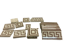 ANCIEN LOT DE 8 CARREAU +