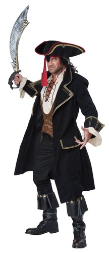 Deluxe pirate captain costume - deluxe,